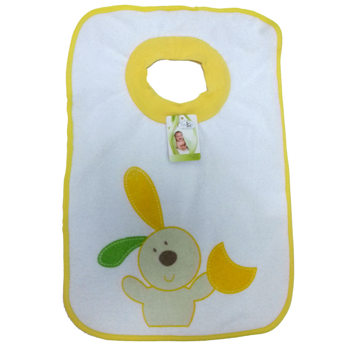 סינר חולצה מגבת גדול טוויגי צהוב ולבן | Twigy Yellow&White