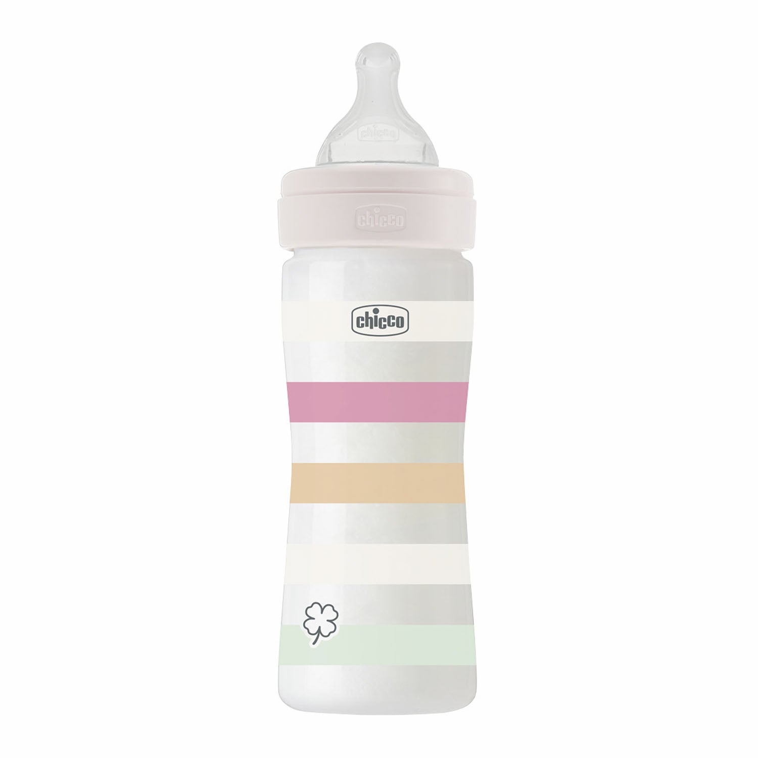 בקבוק וולביאינג צ'יקו לבן 250 מ"ל 2M+ | Chicco Well Being Feeding Bottle White