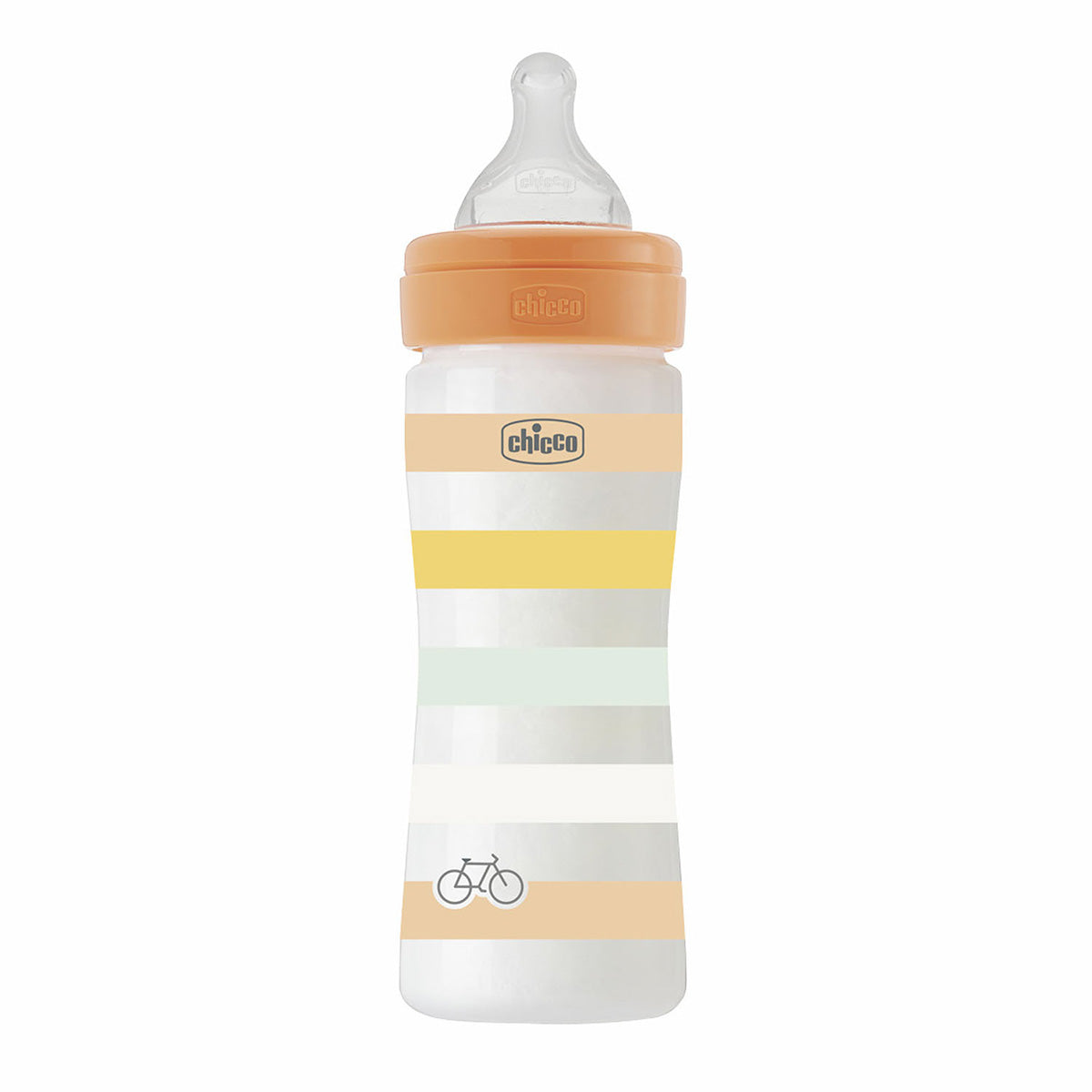 בקבוק וולביאינג צ'יקו כתום 250 מ"ל 2M+ | Chicco Well Being Feeding Bottle Orange