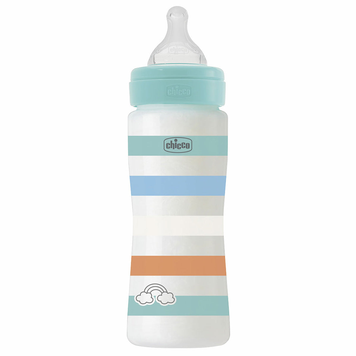בקבוק וולביאינג צ'יקו ירוק 330 מ"ל 4M+ | Chicco Well Being Feeding Bottle Green