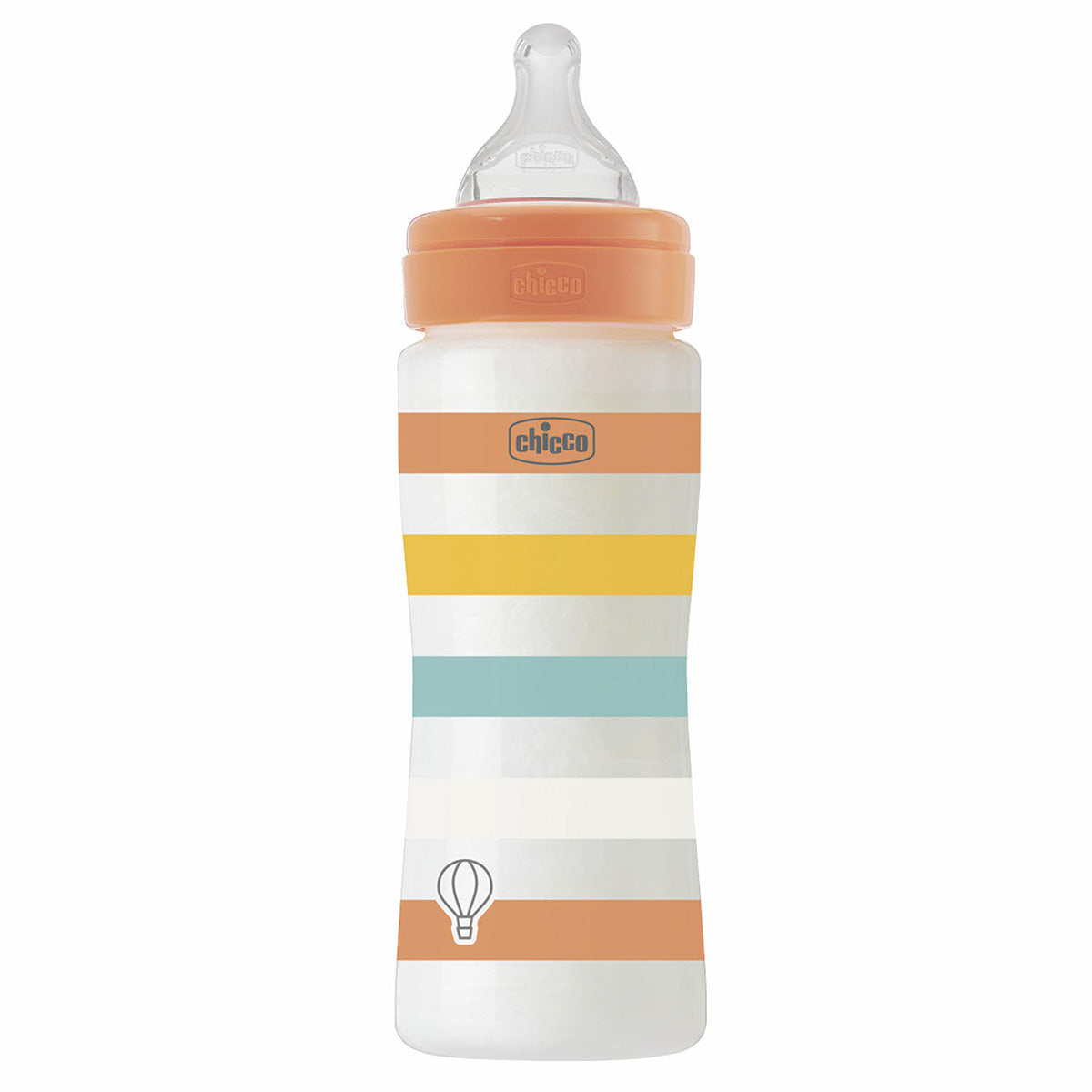 בקבוק וולביאינג צ'יקו כתום 330 מ"ל 4M+ | Chicco Well Being Feeding Bottle Orange