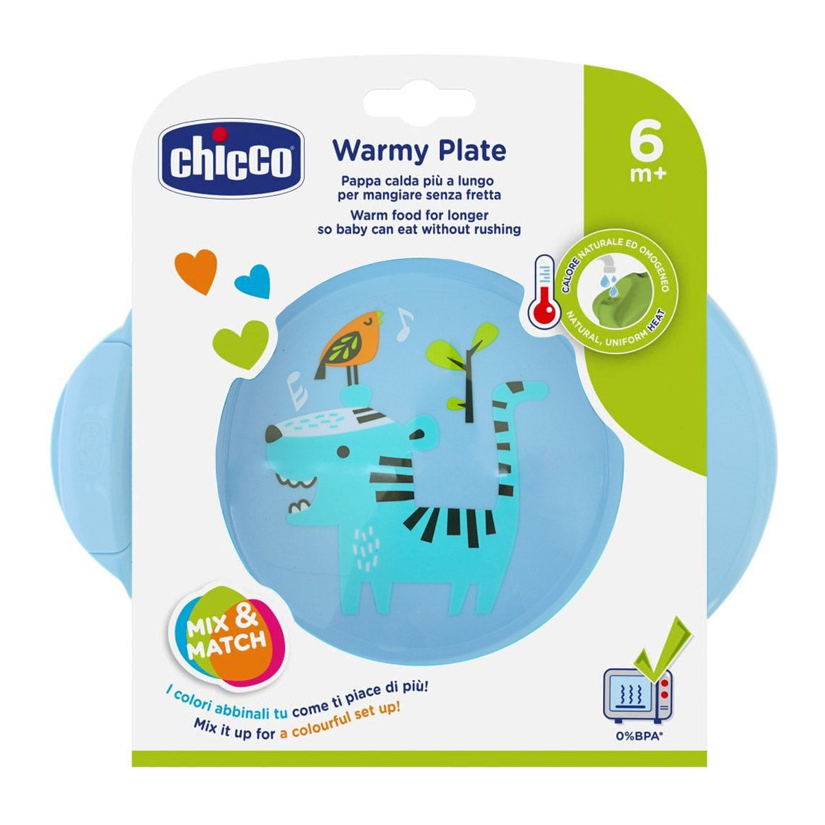 צלחת שומרת חום צ'יקו ורוד חתול | Chicco Warmy Plate +6M Pink Cat