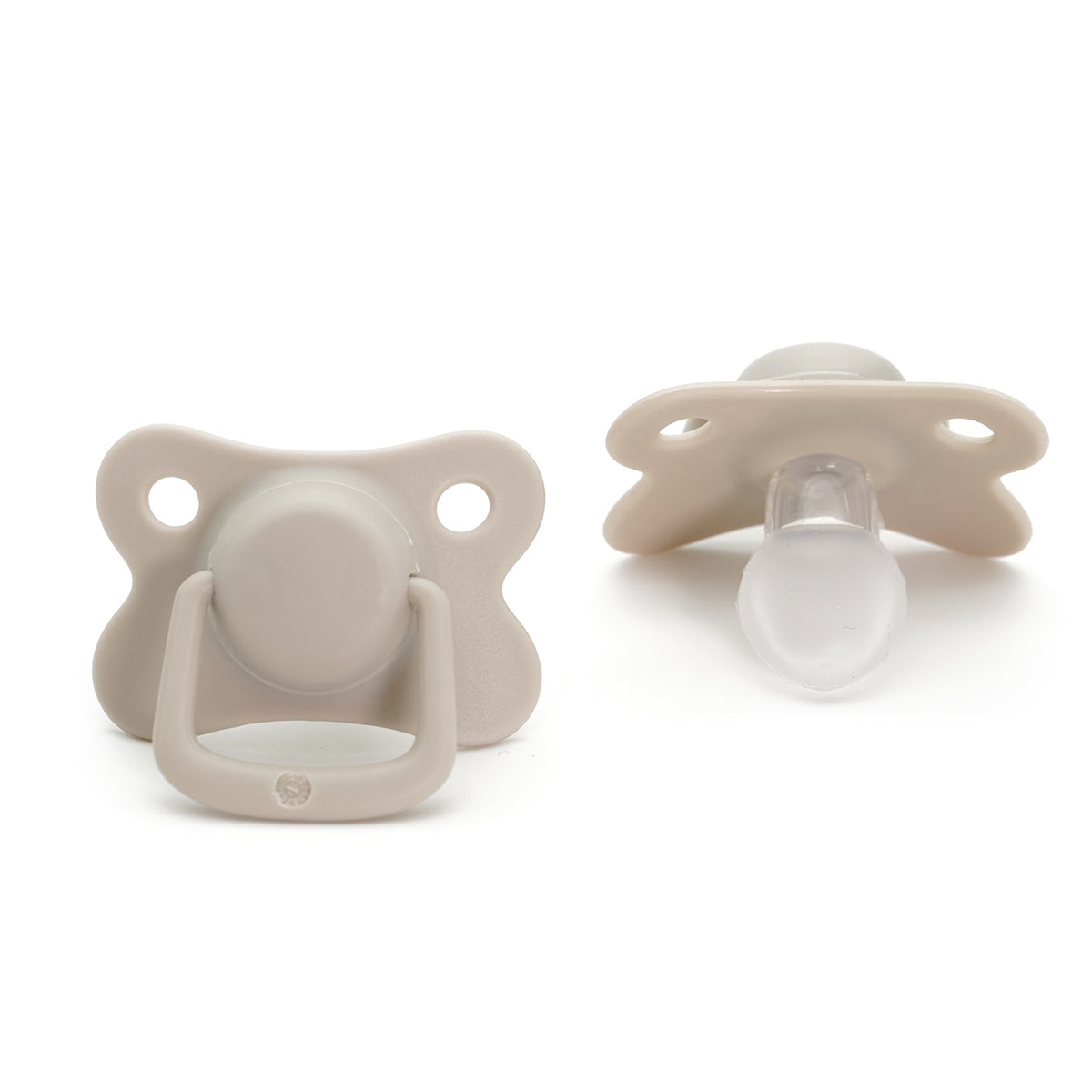 זוג מוצצי סיליקון טוויגי 6-12 שמנת | Twigy 2 pk Silicone Pacifier Beige