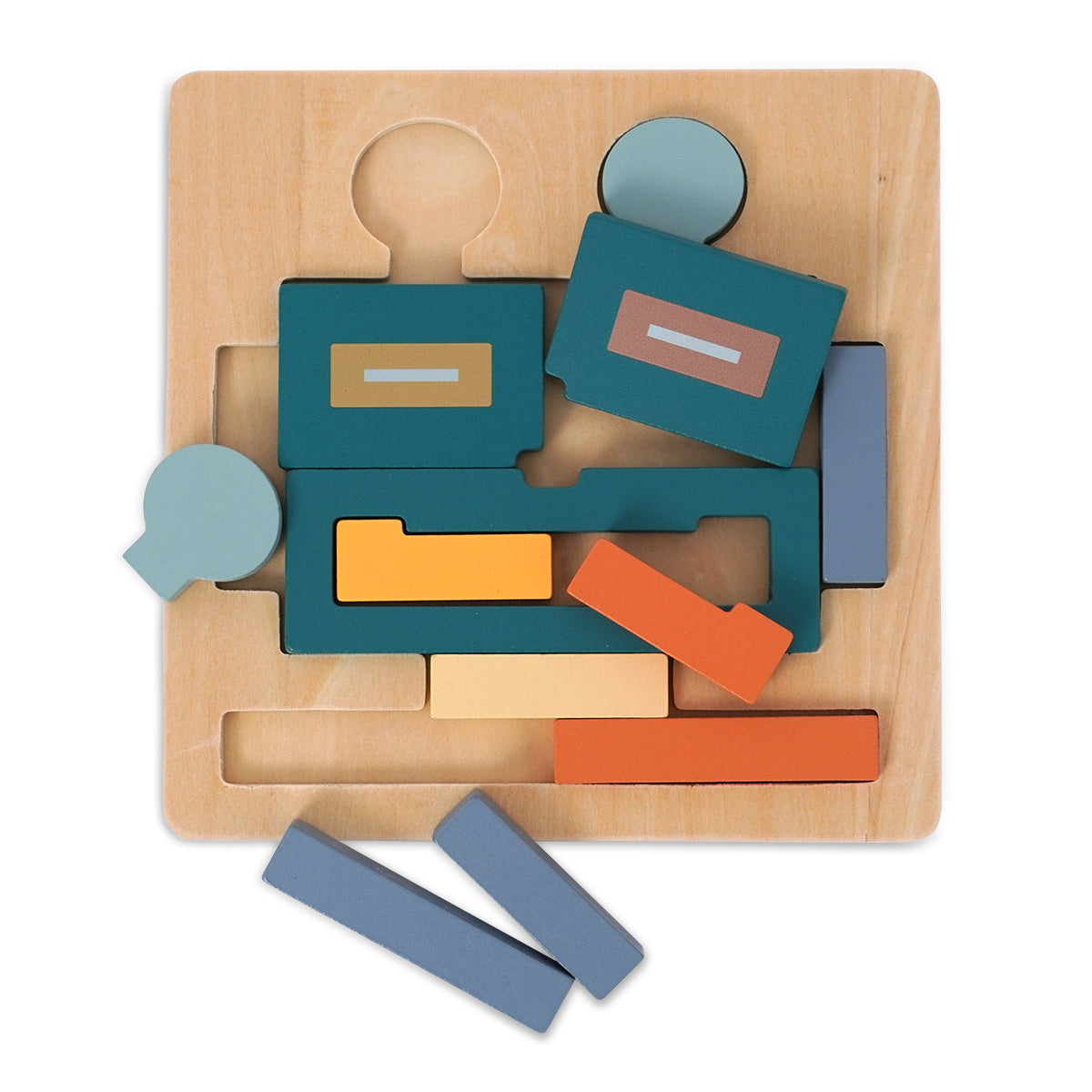 פאזל רובוט מעץ דייניז | Dainy's Wooden Robot Puzzle