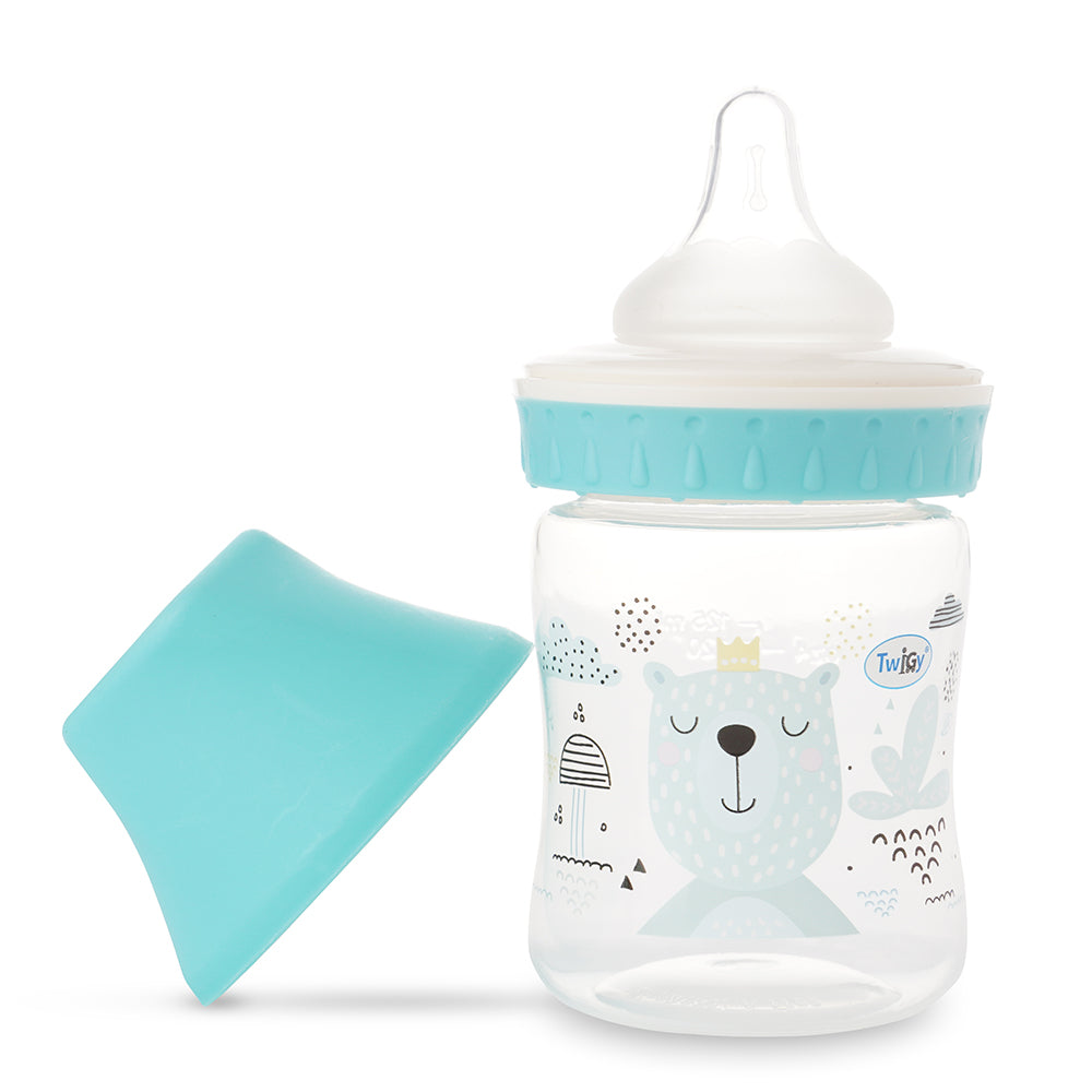 בקבוק טוויגי 125 מ"ל כחול | Twigy Flawless™ My Essence Wide Neck Bottle 125ML Tiffany