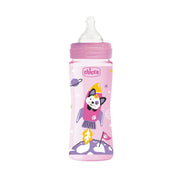 בקבוק צ'יקו וולביאינג ורוד 330 מ"ל 4M+ | Chicco Well Being Feeding Bottle 330 ml