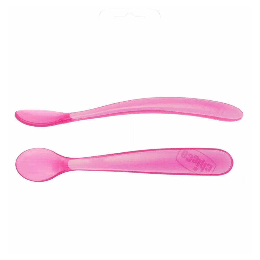 זוג כפיות סליקון רכות צ'יקו טורקיז | Chicco Two Soft Silicone Spoon Summer Nature