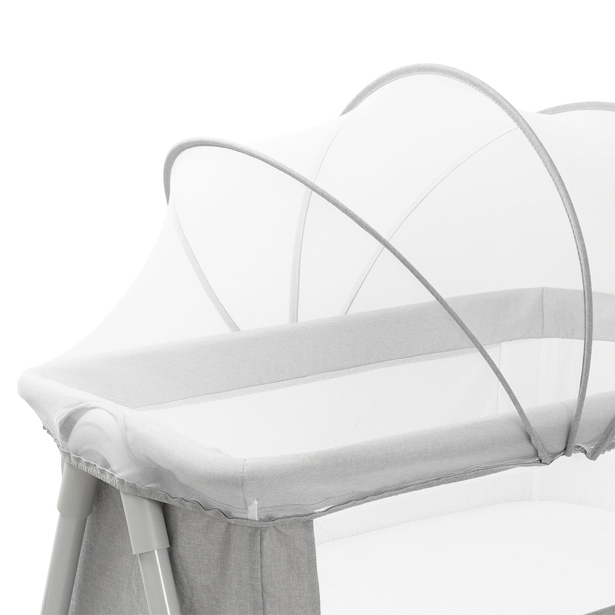 עריסה לתינוק טוויגי דאלאס מסגרת אפורה | Twigy Dallas Baby Crib
