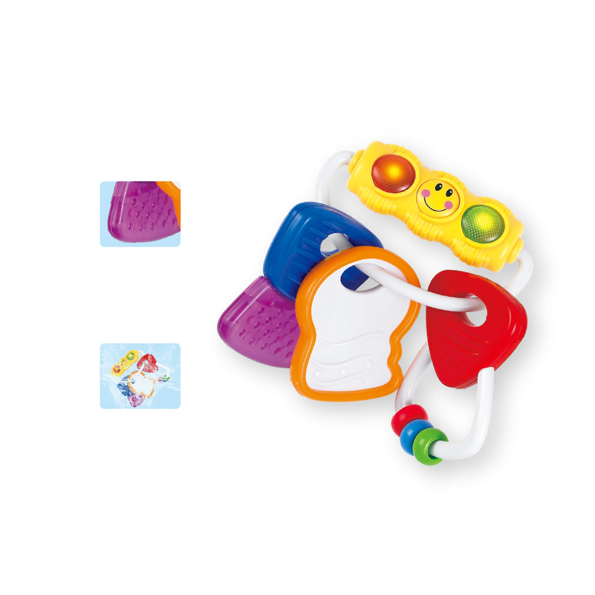 נשכן רעשן מחזיק מפתחות מאיר הולה טויס | Hola Toys Light Rattle Keys