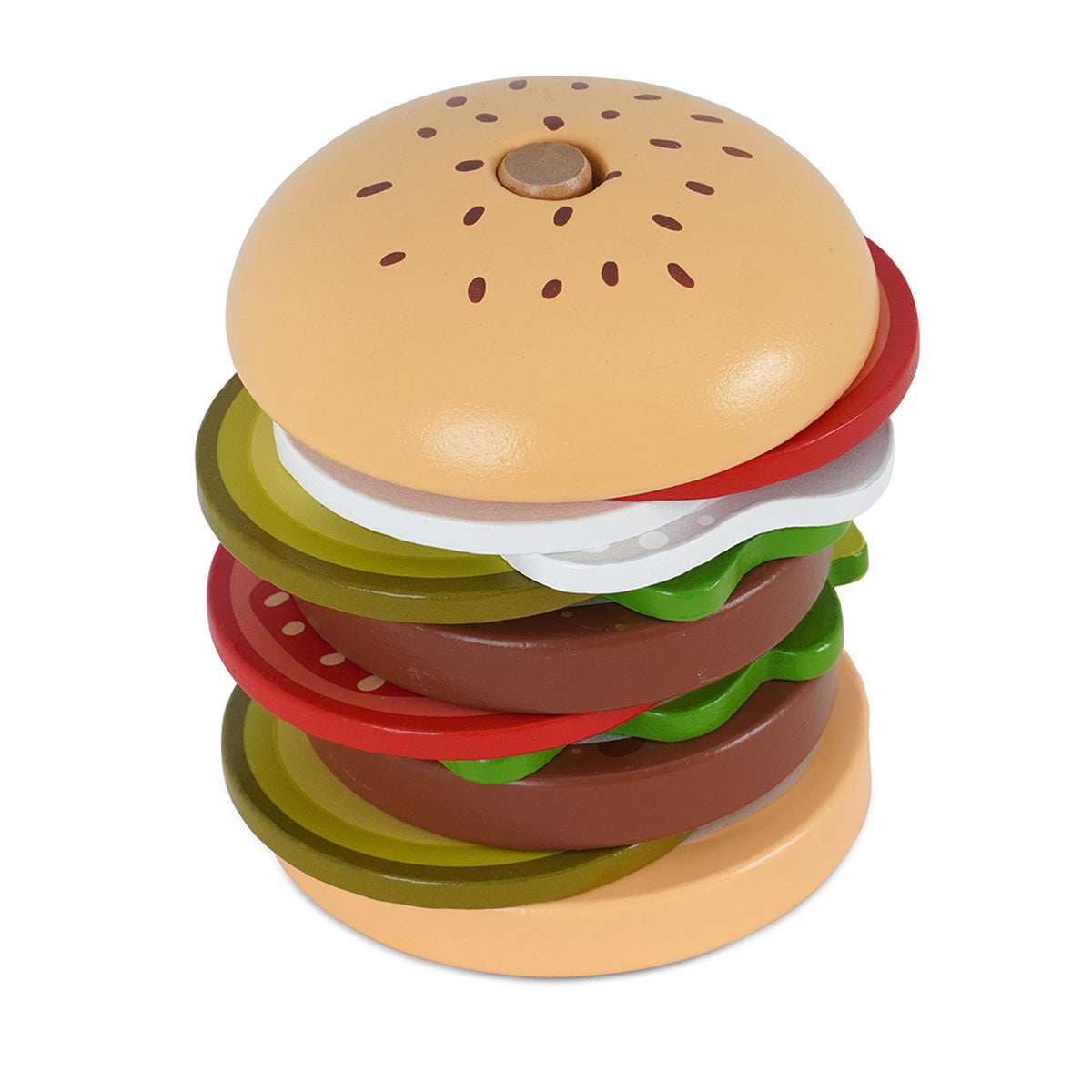 סט המבורגר מעץ דייניז | Dainy's Wooden Hamburger Set