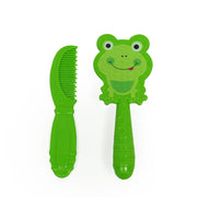 סט מברשת ומסרק טוויגי ירוק |Twigy Flawless Brush & Comb Set Animals Green