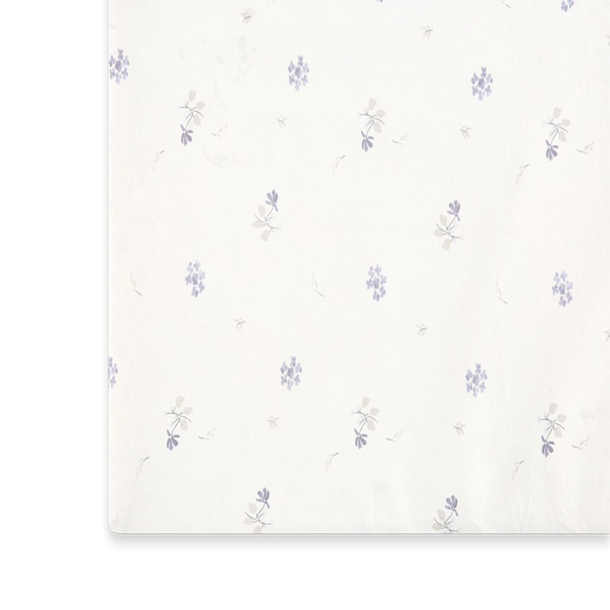 סדין לעריסה מיננה ליין Bloom & Grid אבן מודפס | Minene Printed Stone
