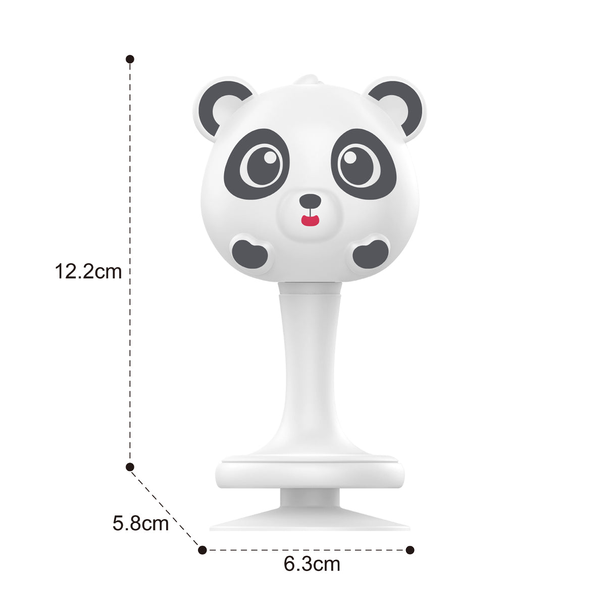 צעצוע לכיסא אוכל פנדה האנגר | Huanger Panda Sand Hammer Baby Toy