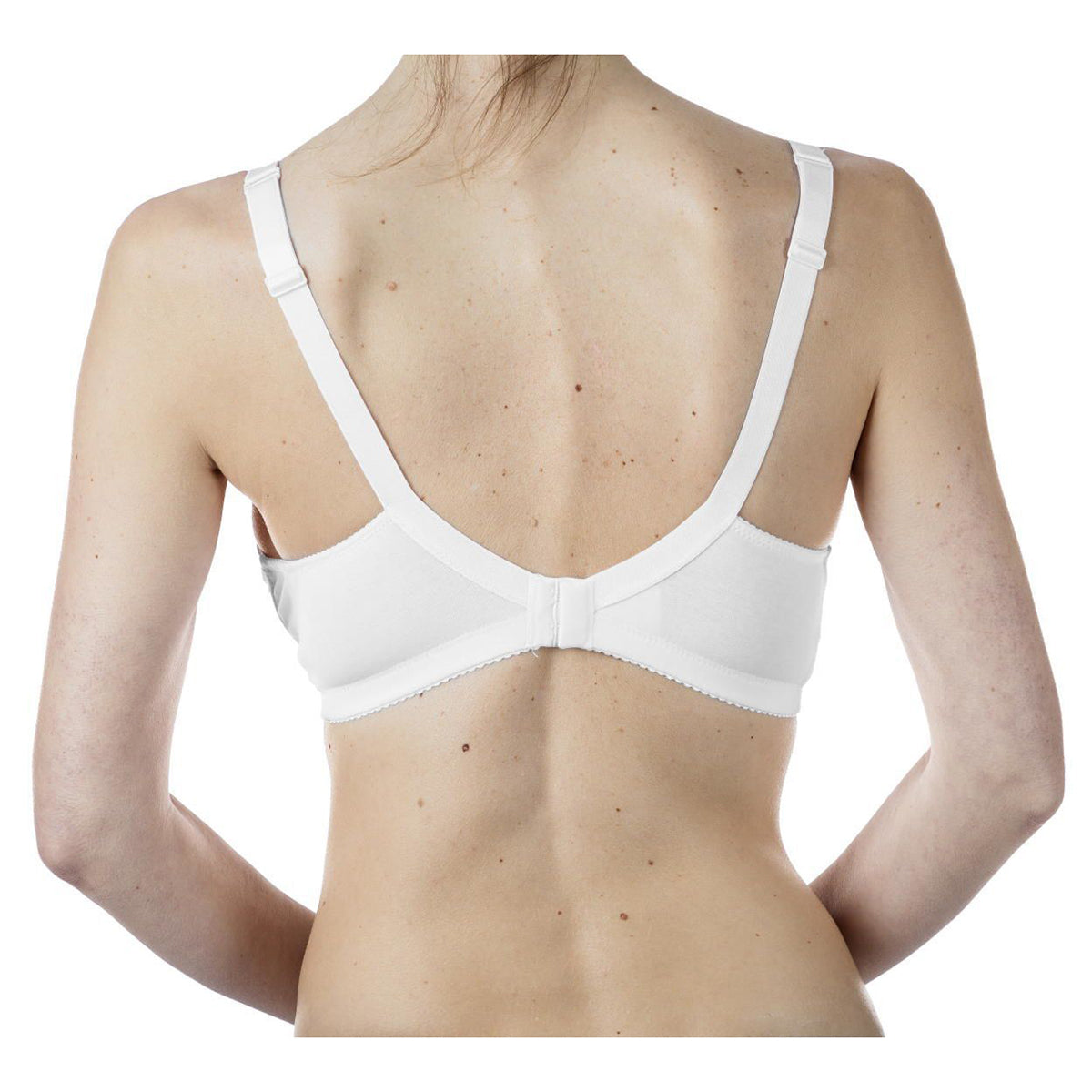 חזיית הנקה כותנה צ'יקו צבע לבן עם תחרה D95 | Nursing Cotton Bra Chicco White