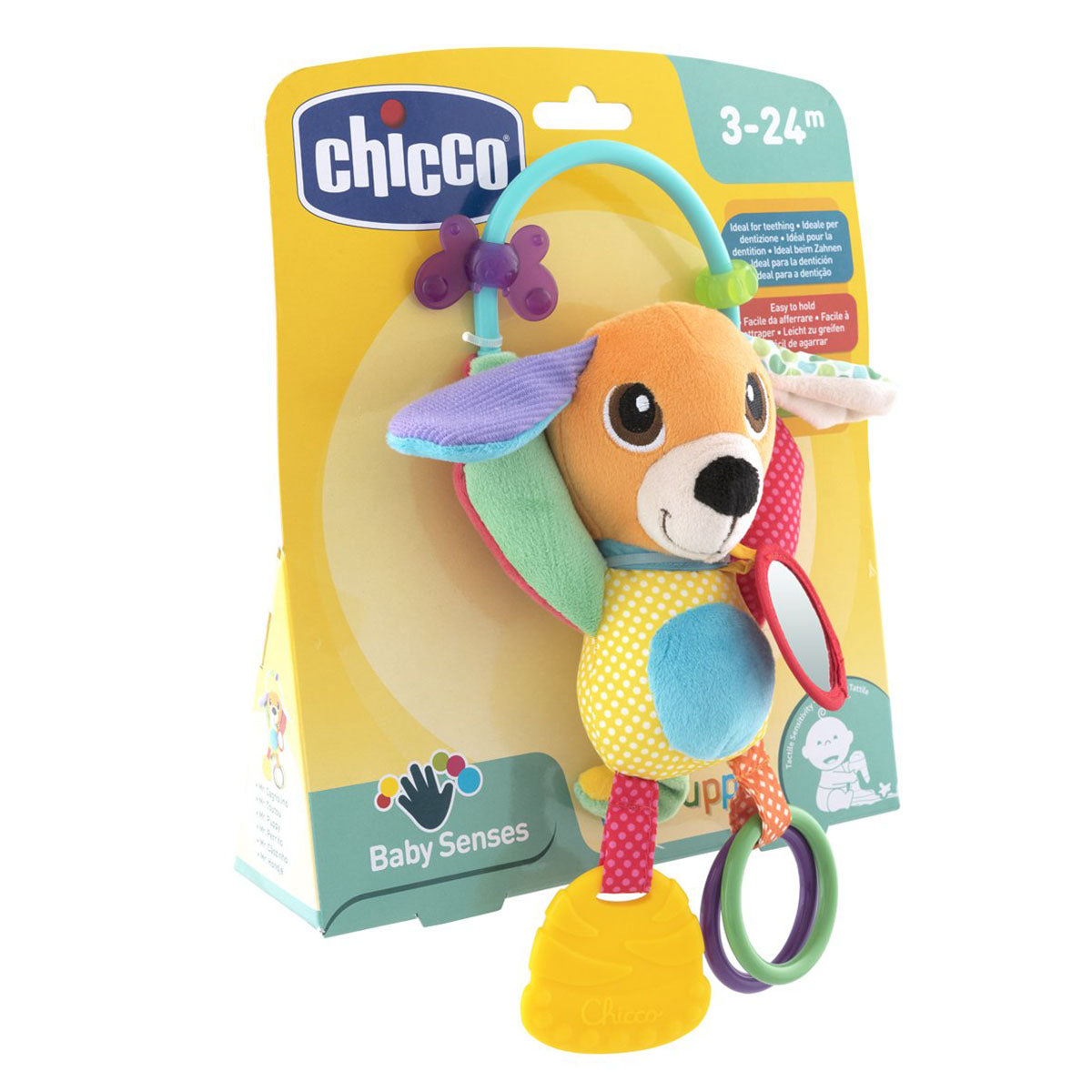 נשכן רעשן לתינוק צ'יקו מר פאפי | Chicco Baby Senses Mr. Puppy Activity