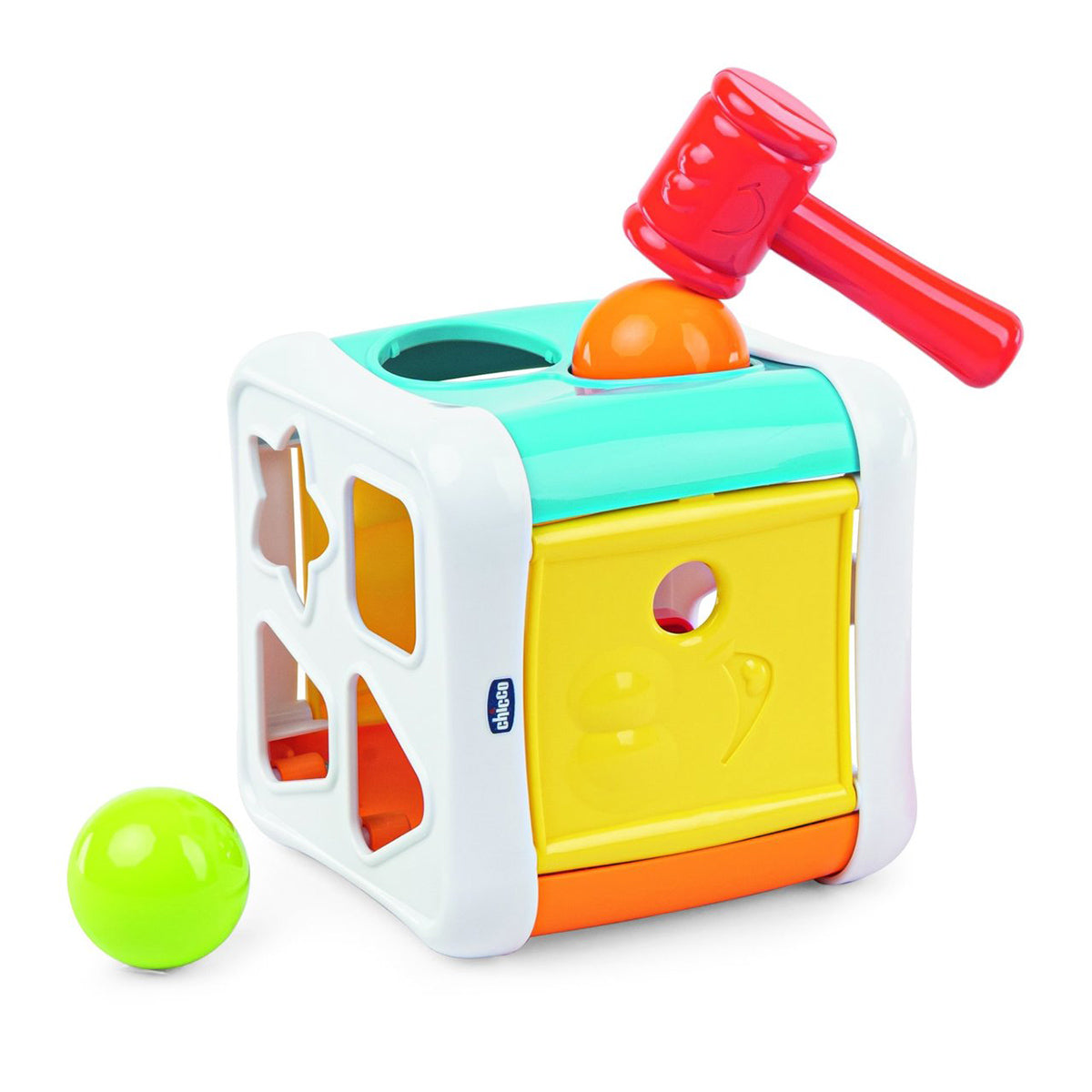 קוביית משחק 2 ב- 1 צ'יקו | Chicco Toy 2IN1 Sort And Beat Cube