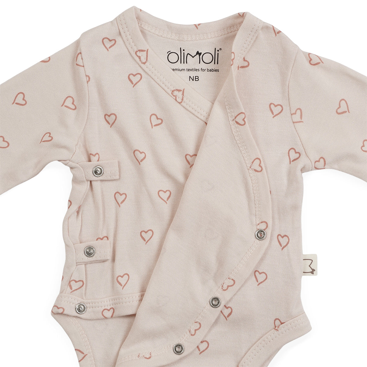 מארז זוג בגדי גוף אולימולי מודפס בנות NB | Olimoli Baby Body Suit 2 PCS