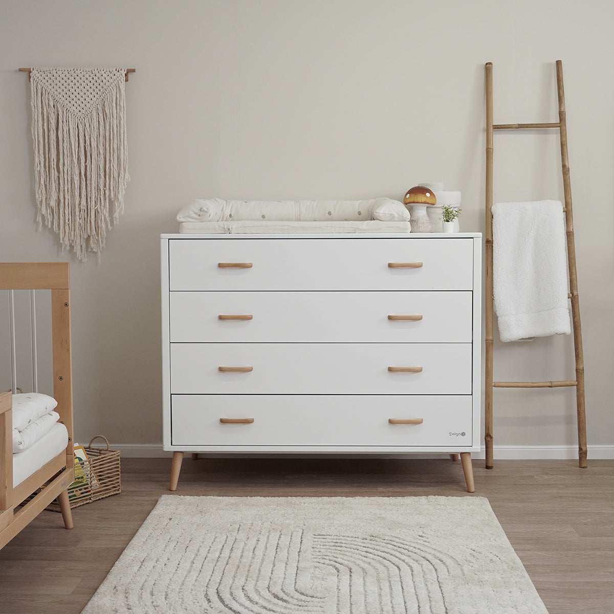 משטח החתלה אולימולי ליין ארטישוק | Olimoli Artichoke Changing Mat 85X55 cm