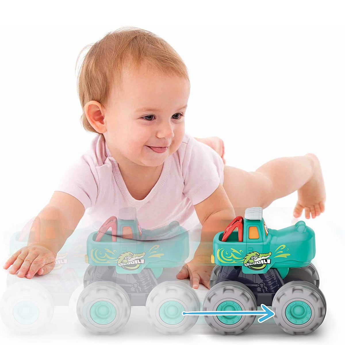 משאית מפלצת הולה טויס תנין צבעוני | Hola Toys Monster Truck Crocodile Colorful