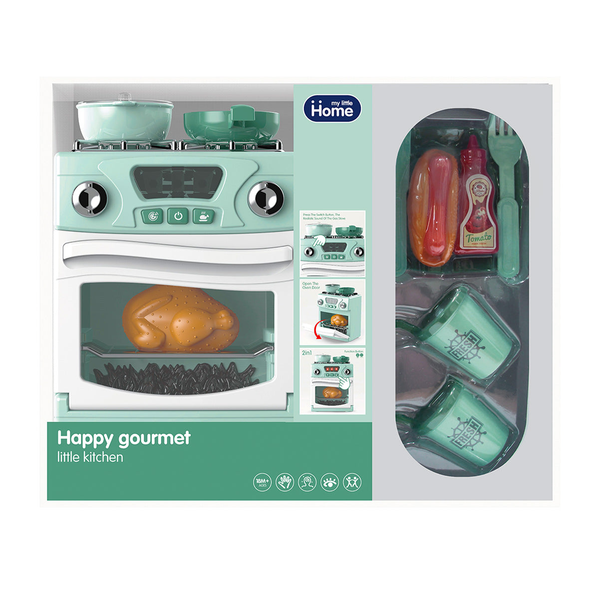 תנור משחק ירוק | Baking Oven Set Green