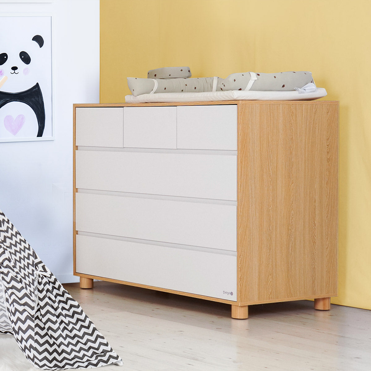שידת אחסנה דייניז טיילור 120 ס"מ לבן/עץ | Dainy's Taylor™ Dresser White/Wood