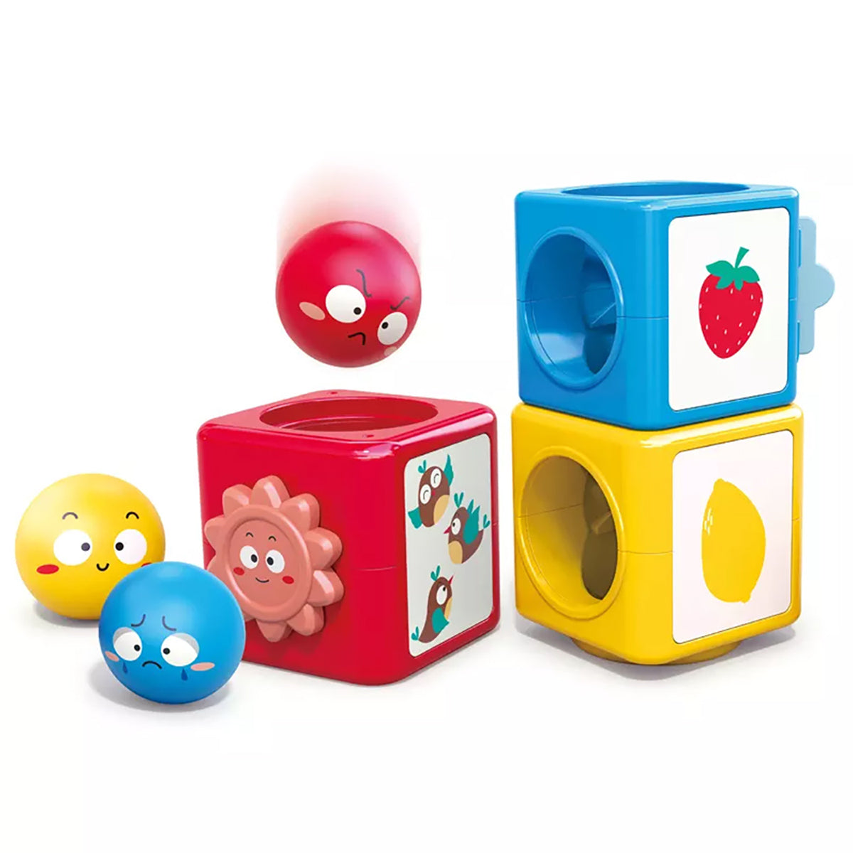 מגדל קוביות הולה טויס | Hola Toys Stack N Sort Tower Rainbow