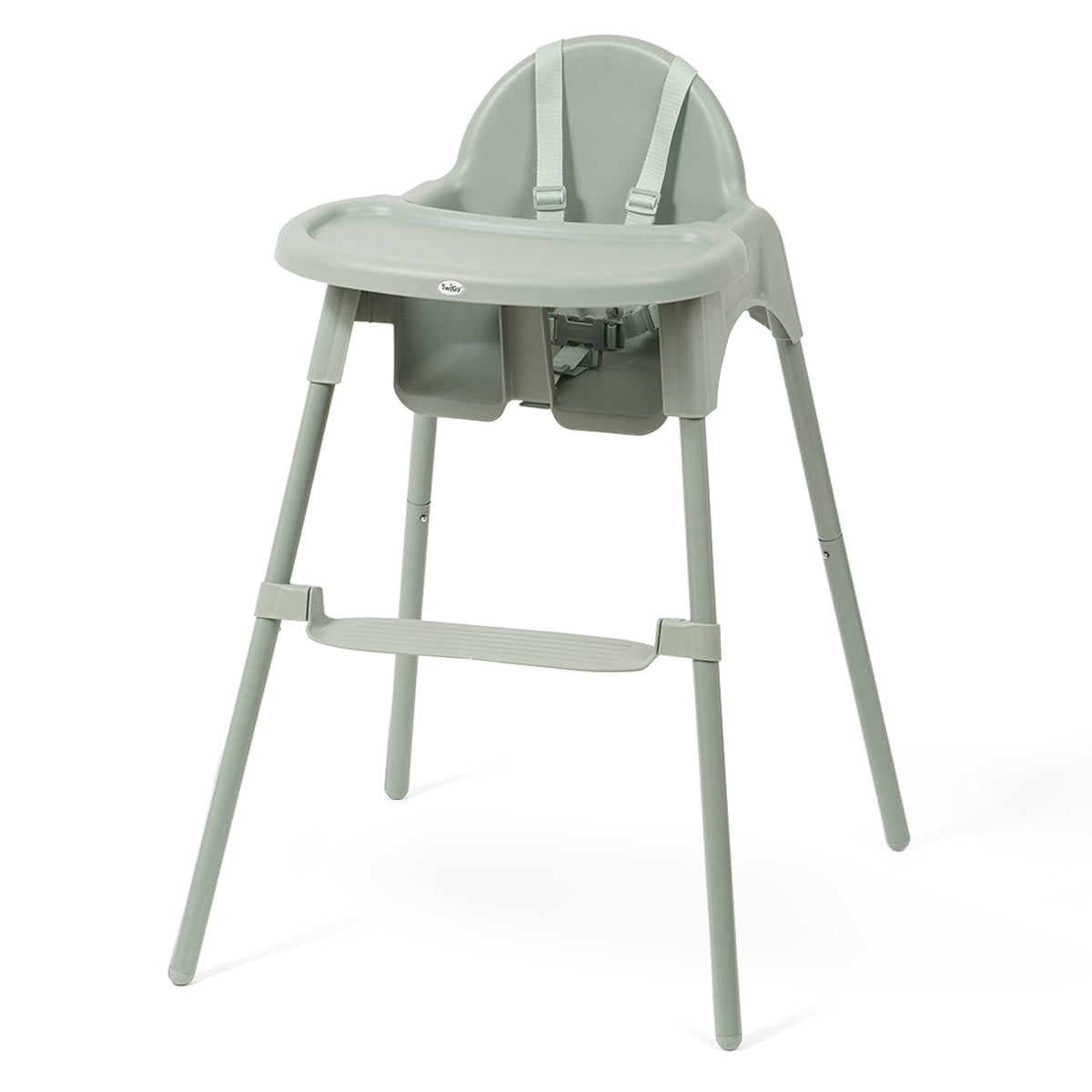 כיסא אוכל טוויגי בק 2 בייסיקס ירוק מט | Twigy Back 2 Basics Matte Green