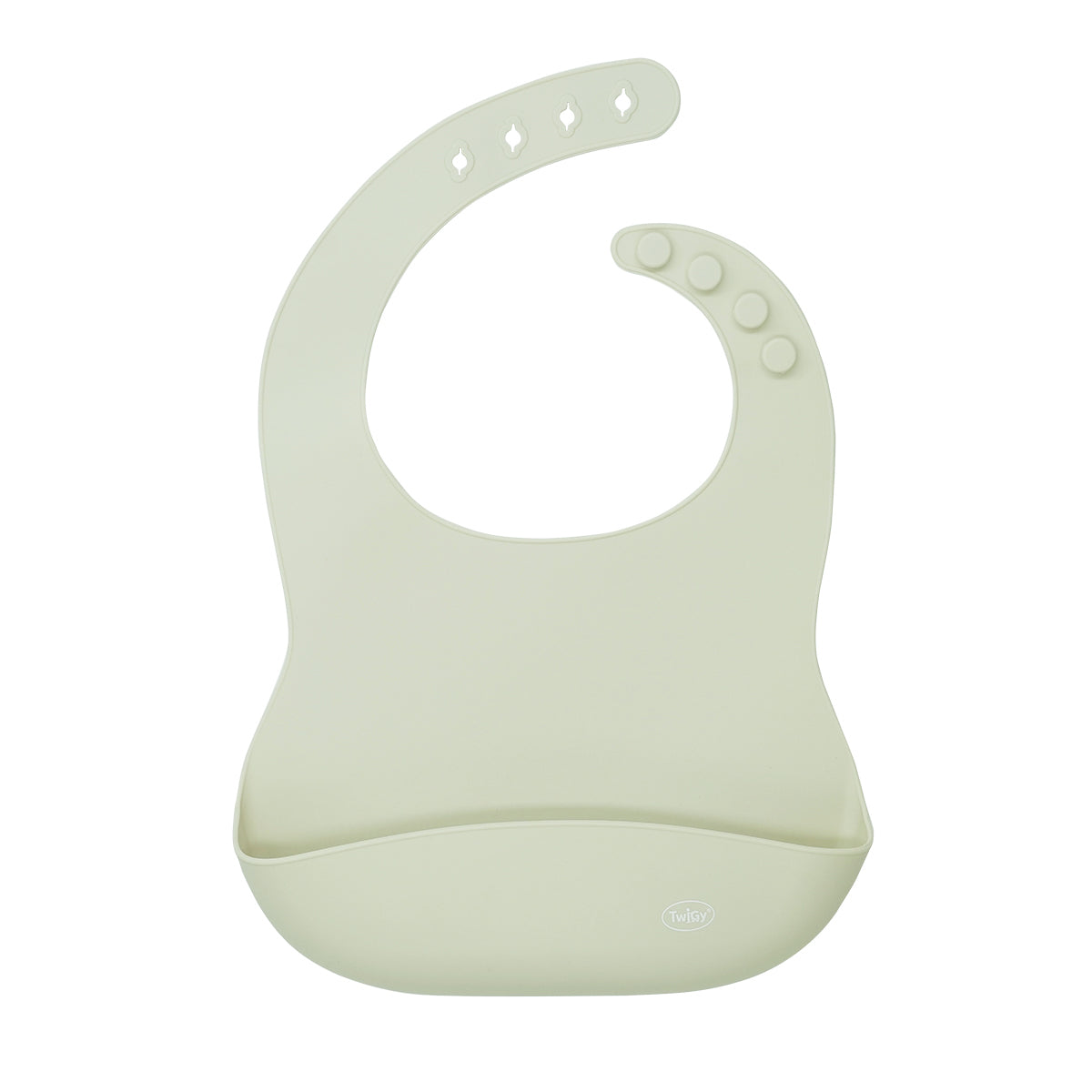 סינר סיליקון טוויגי שמנת | Twigy Silicone Baby Bib Cream