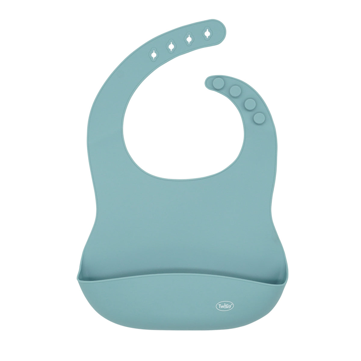 סינר סיליקון טוויגי כחול | Twigy Silicone Baby Bib Blue