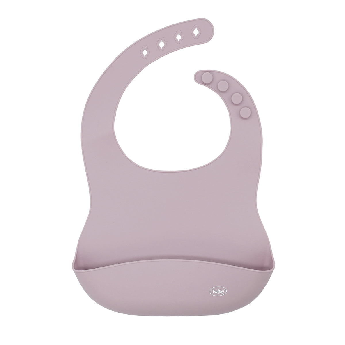 סינר סיליקון טוויגי ורוד עתיק | Twigy Silicone Baby Bib Ancient Pink
