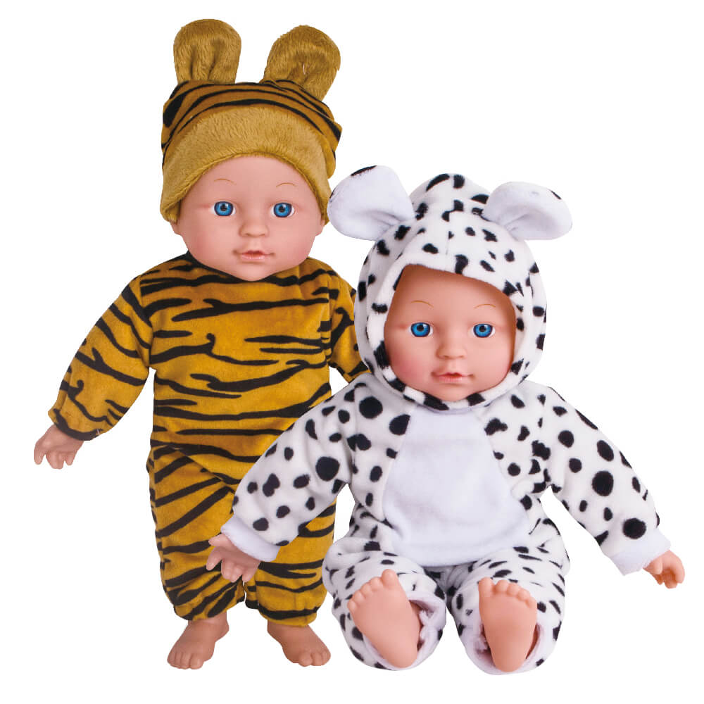 בובה עם תחפושת חיות ובקבוק צ׳יטה | Soft Animal Doll With Bottle Cheetah