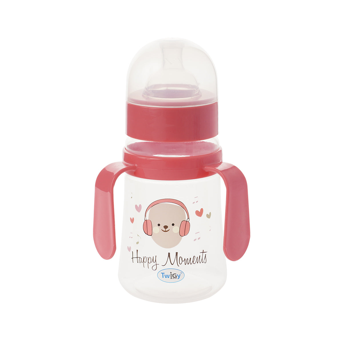 בקבוק טוויגי 250 מ"ל ורוד | Twigy Flawless™ Wide Neck Bottle With Handle Pink