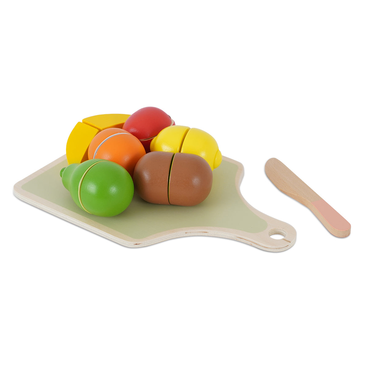 סט פירות מעץ לחיתוך דייניז  | Dainy's Wooden Fruit Cutting Set