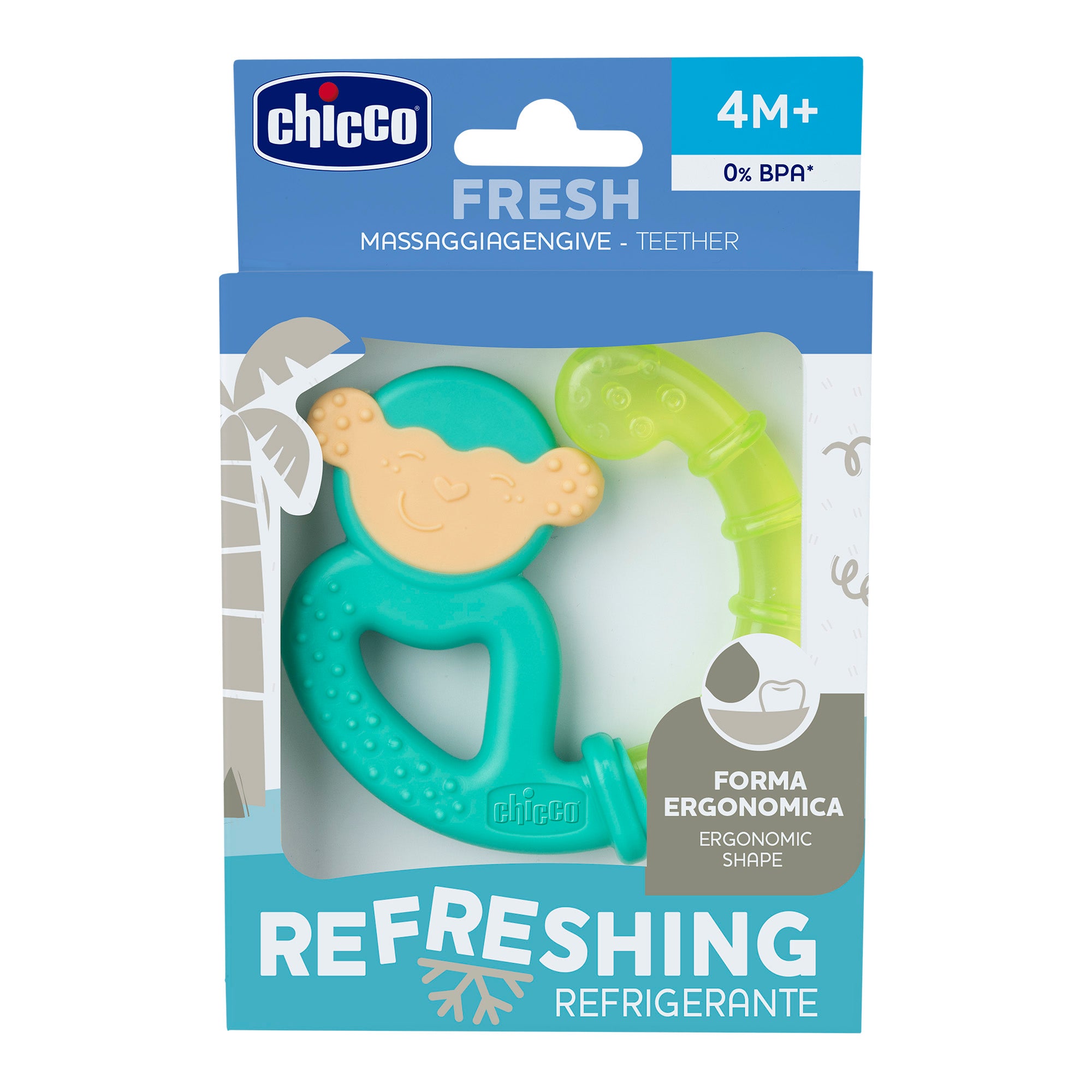 נשכן צ'יקו קוף ירוק  | Chicco Monkey Fresh +4M Green