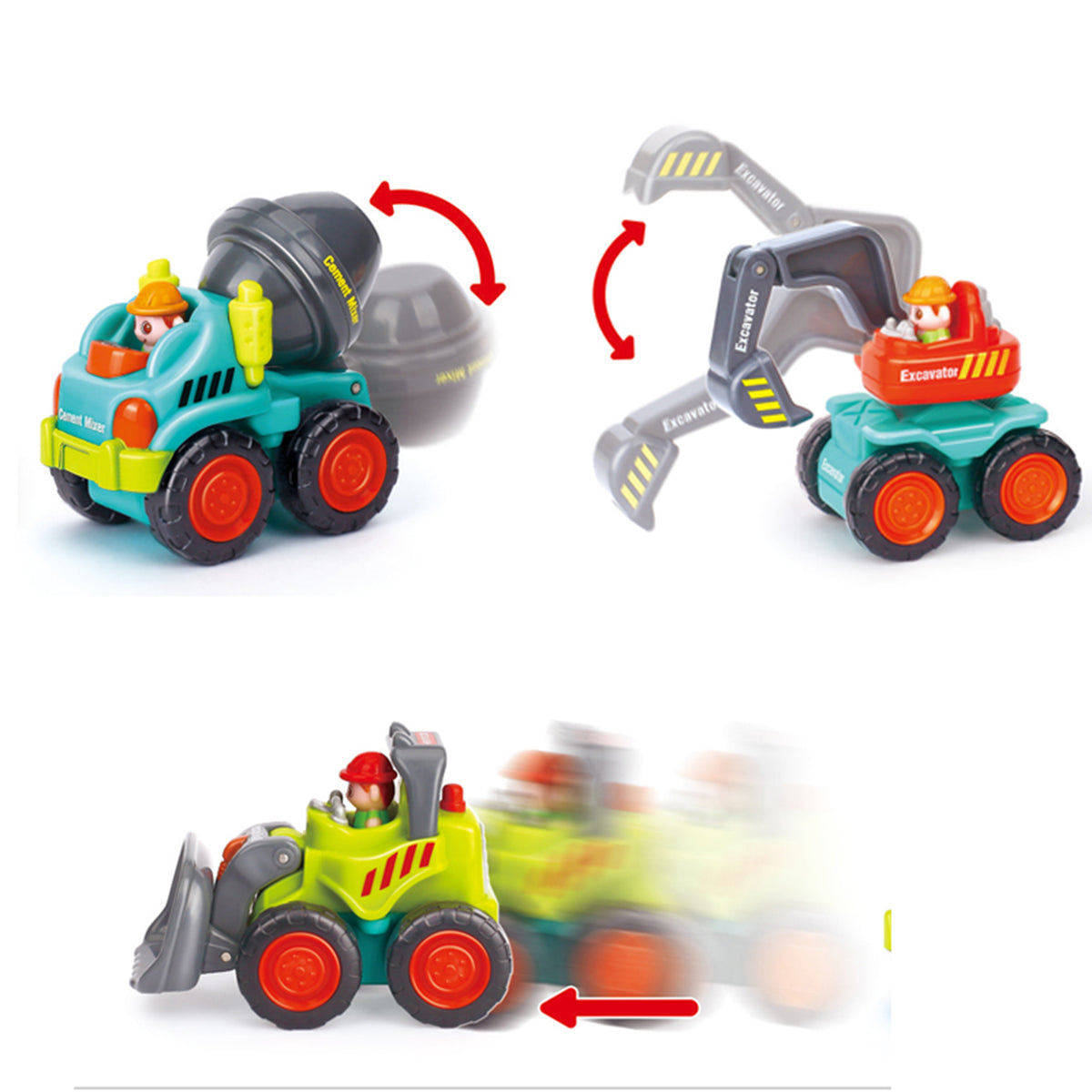 כלי רכב לעבודה (1 יח') הולה טויס | Hola Toys Super Construction Vehicle