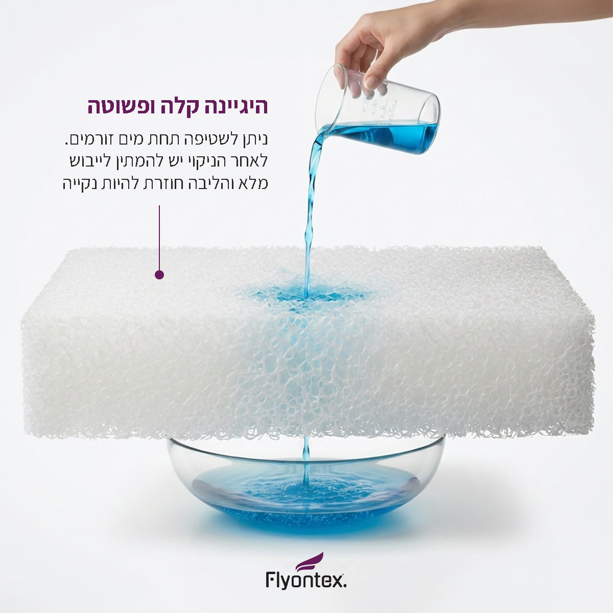 מזרן מיטת תינוק פלייאונטקס פריים פורס סיבי פולימר 130X70 ס"מ | Flyontex Prime Force POE