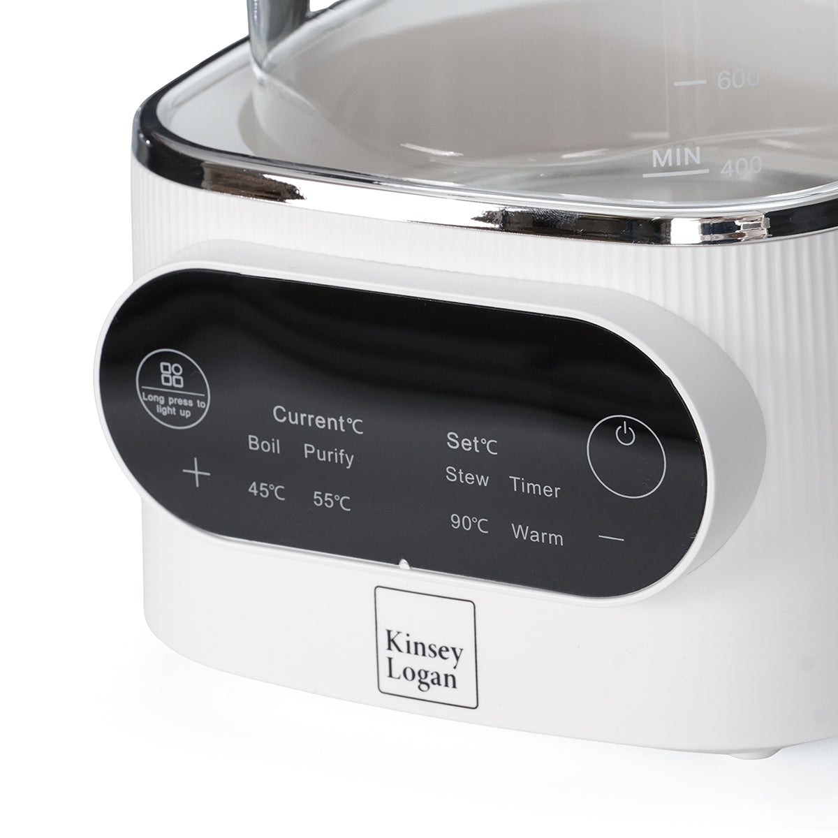 קומקום זכוכית שומר חום קינזי לוגן | Kinsey Logan Electric Kettle