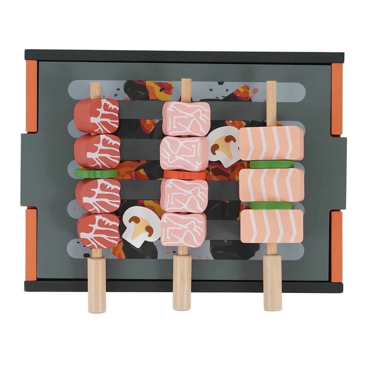 סט ברביקיו מעץ דייניז  ‏‏‏‏ | Dainy's Wooden Barbecue Set