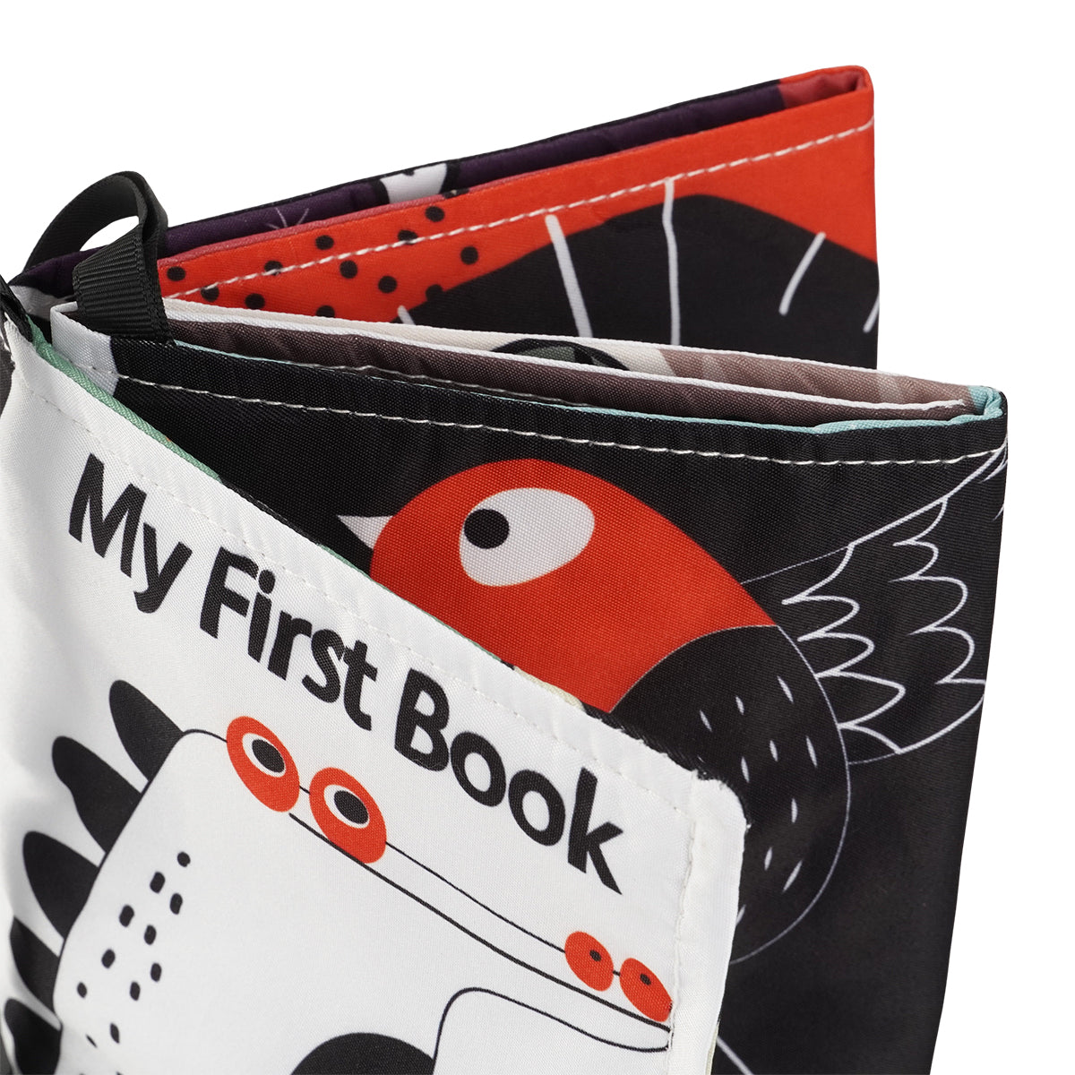 ספרון בד לתינוק טוויגי שחור/אדום | Twigy Baby Cloth Book black/red