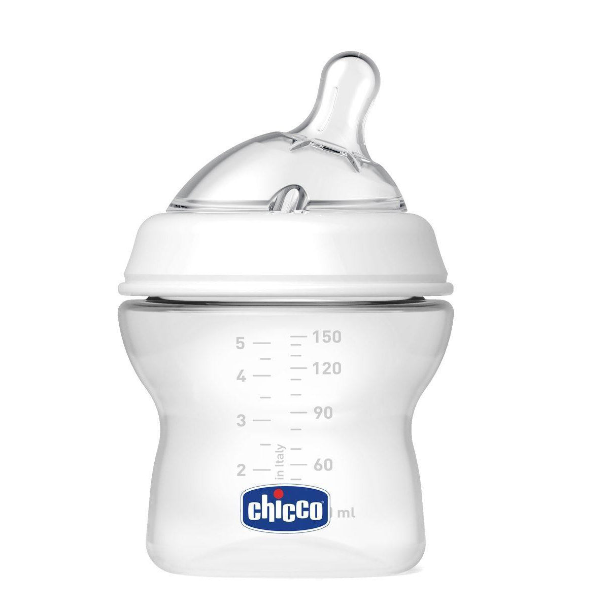 בקבוק נטורל פילינג שקוף 150 מ"ל 0M+ | Chicco Natural Feeling Clear
