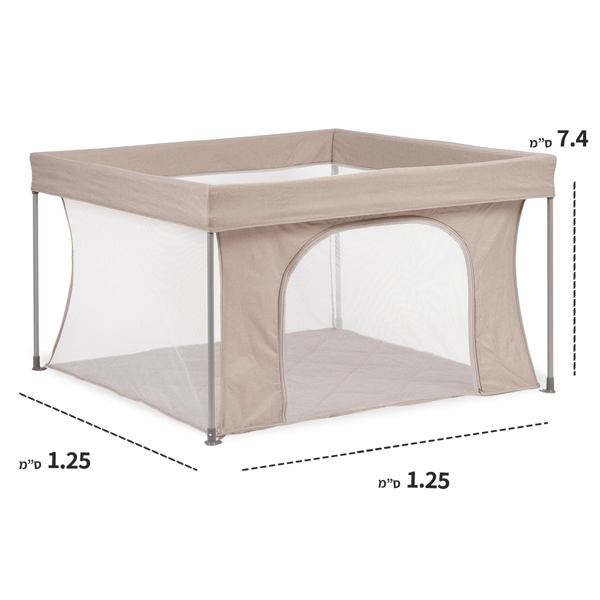 מתחם פעילות טוויגי 125X125 ס"מ בז' | Twigy PlayField Moccasin