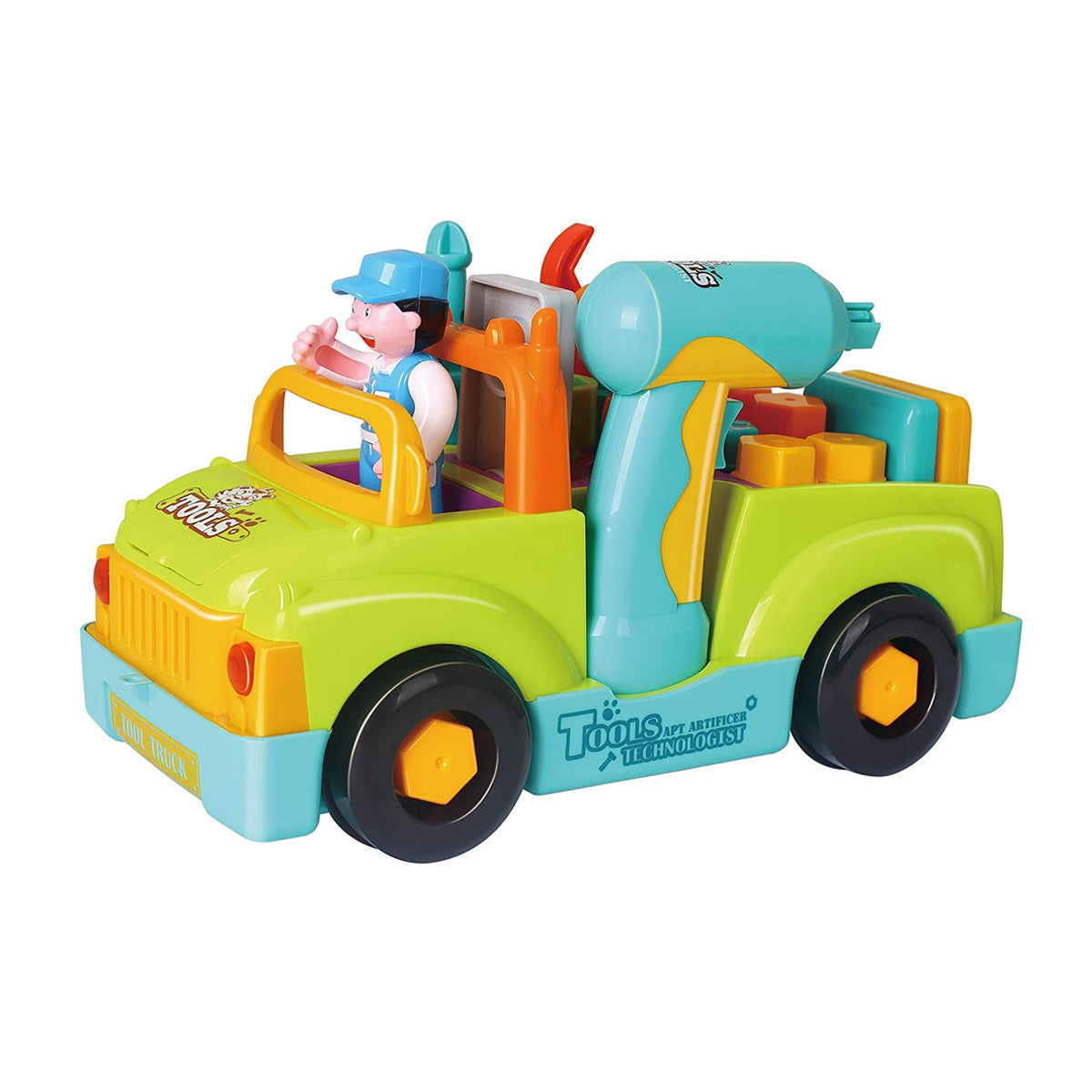 משאית צעצוע למכונאי הקטן הולה טויס | Hola Toys Little Mechanic Tool Truck Colorful