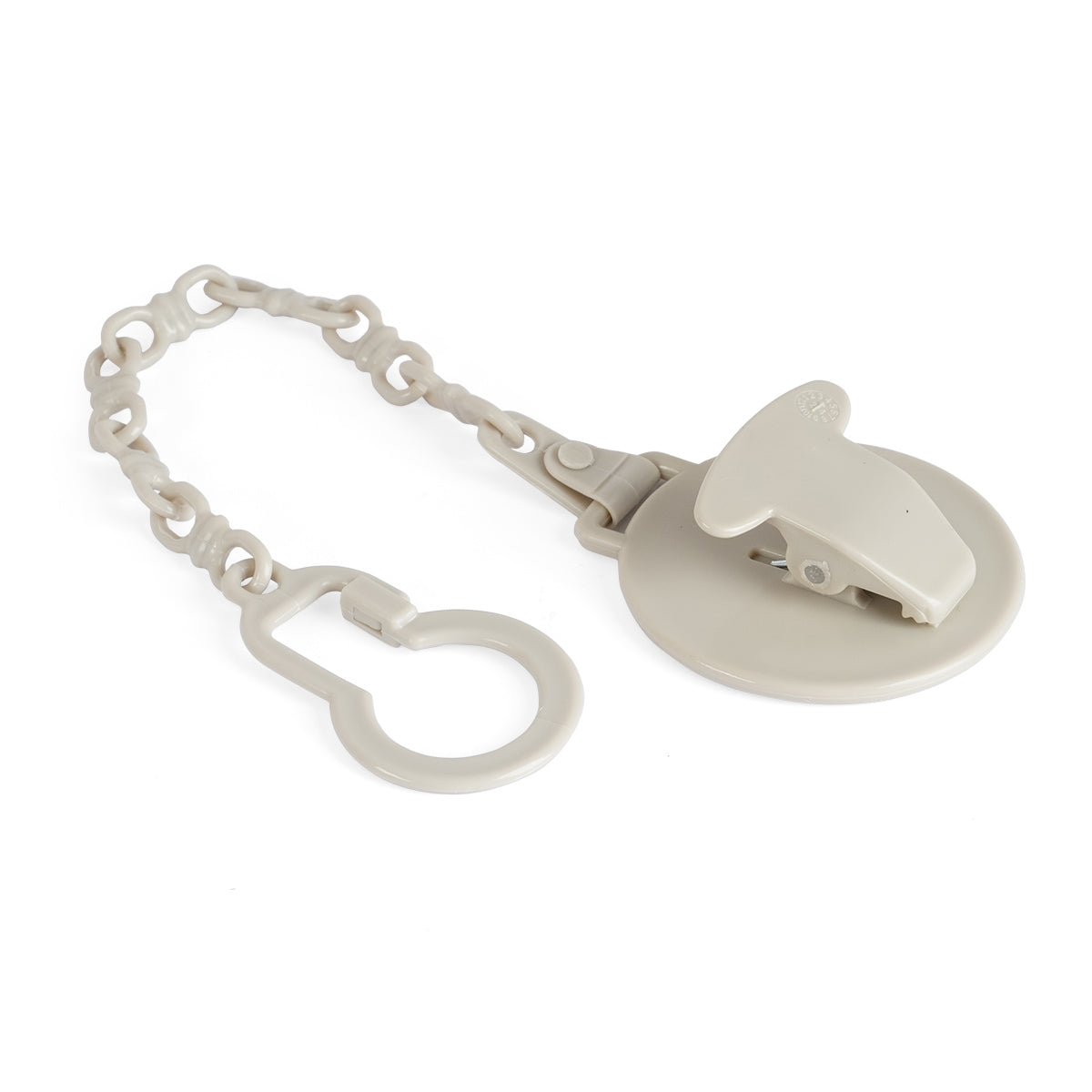 מחזיק מוצץ עם שרשרת טוויגי אפור | Twigy Pacifier Clip with chain Grey