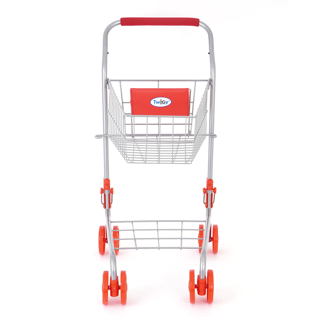 עגלת קניות טוויגי אפור ואדום | ™Twigy Enjoy Shopping Red & Grey