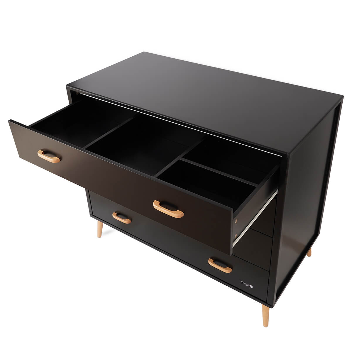 שידת אחסנה דייניז אליסון 120 ס"מ שחור/עץ | Dainy's Alison™ Dresser Black/Wood