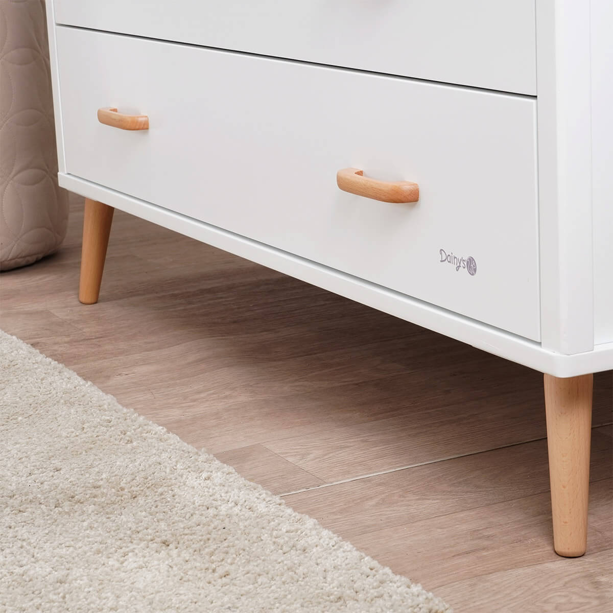 שידת אחסנה דייניז אליסון 120 ס"מ לבן/עץ | Dainy's Alison™ Dresser White/Wood