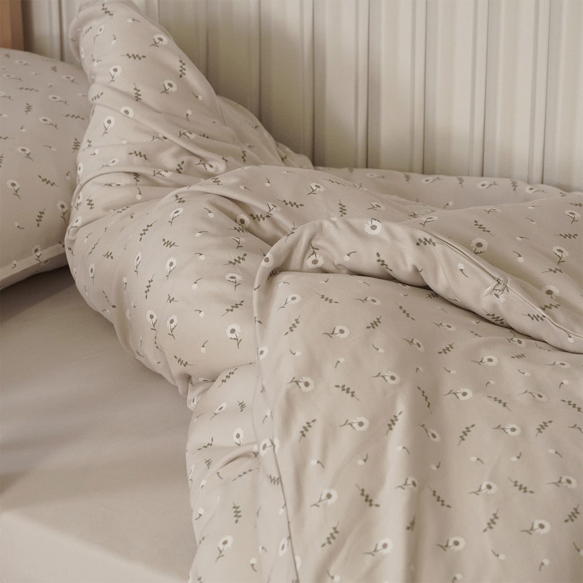 ציפה לשמיכה אולימולי ליין פריחה לבנה | Olimoli White Blossom Duvet Blanket Cover150X100cm