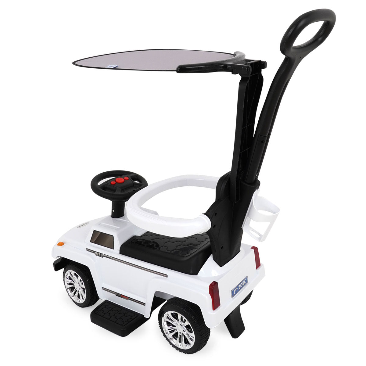 בימבה ג'יפ מוסיקלי עם גגון טוויגי לבן | ™Twigy My First Drive White