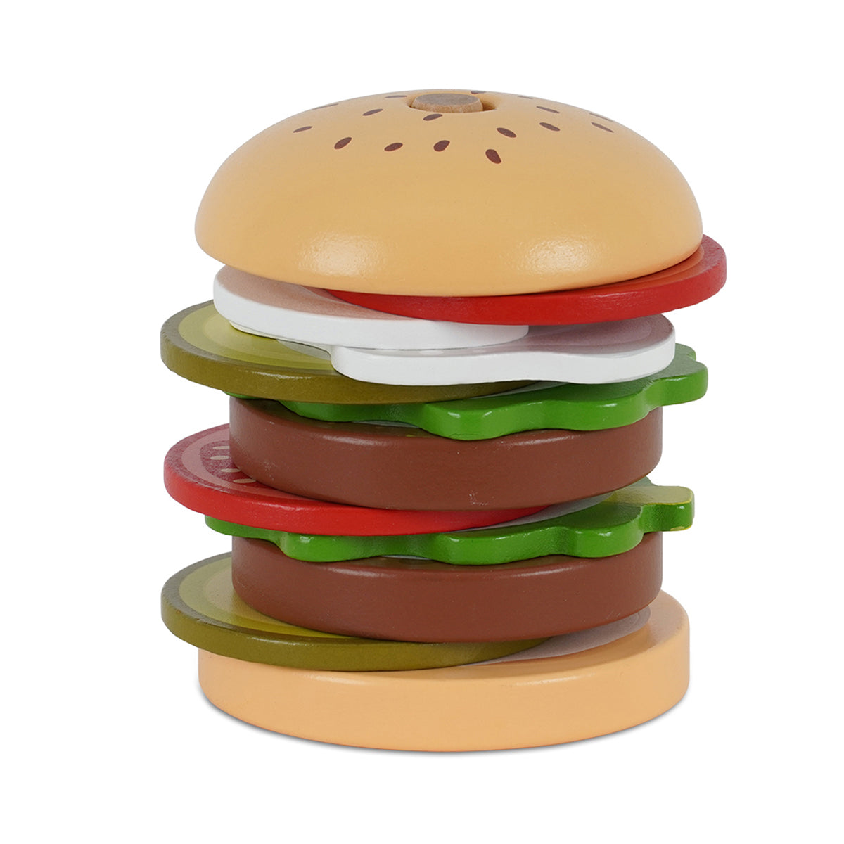 סט המבורגר מעץ דייניז | Dainy's Wooden Hamburger Set