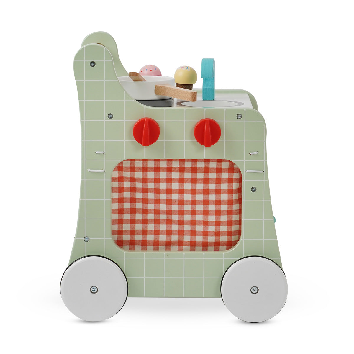 הליכון עגלת מטבח מעץ דייניז ‏‏‏‏ | Dainy's Wooden Kitchen Activity Walker